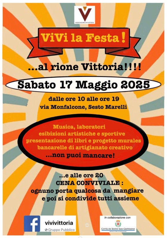 Vivi Vittoria - Vivi la festa al rione Vittoria il 17 Maggio 2025