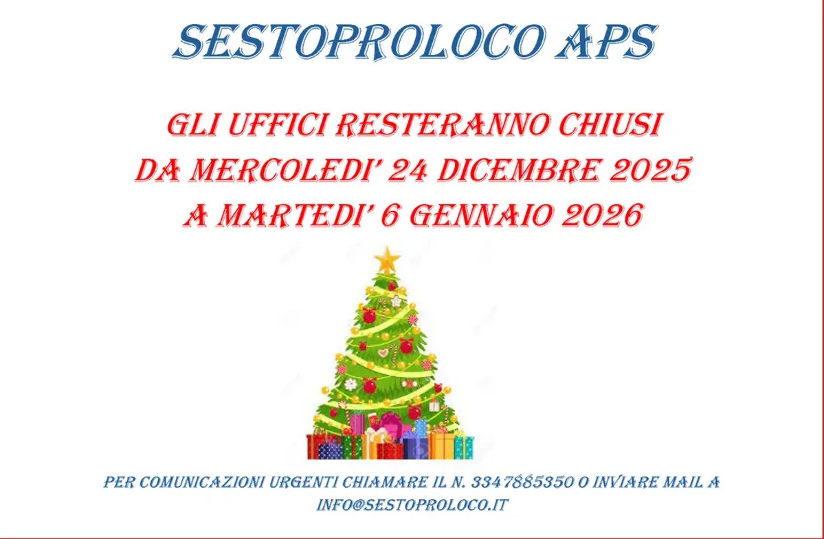 CHIUSURA NATALIZIA 2025 SESTOPROLOCO APS