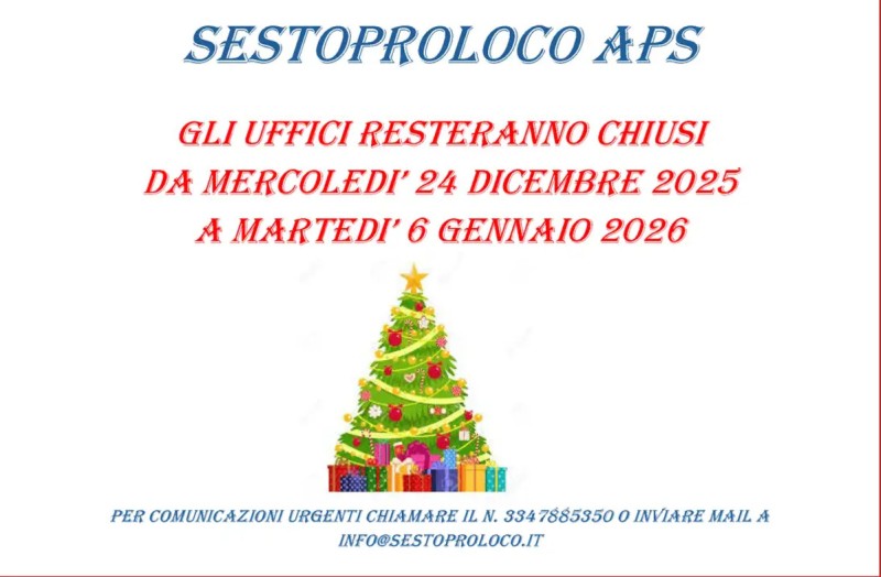 CHIUSURA NATALIZIA 2025 SESTOPROLOCO APS
