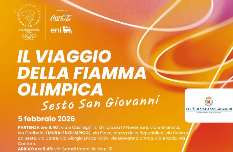 Passaggio della Fiamma Olimpica nella Città di Sesto San Giovanni
