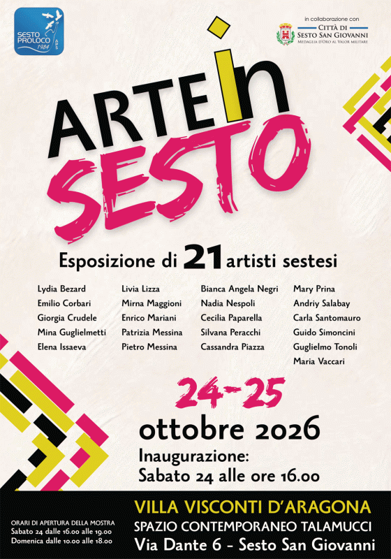 ARTE iN SESTO - Esposizione di 21 artisi sestesi