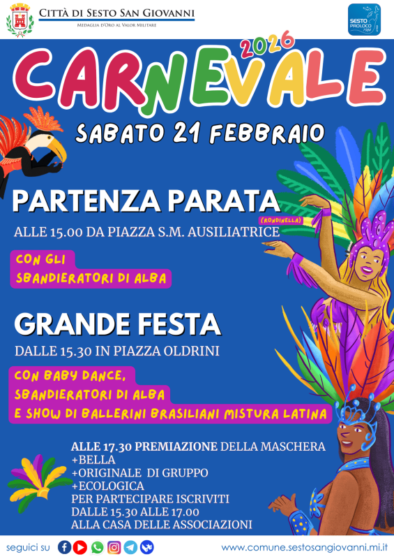 Carnevale in piazza 2026