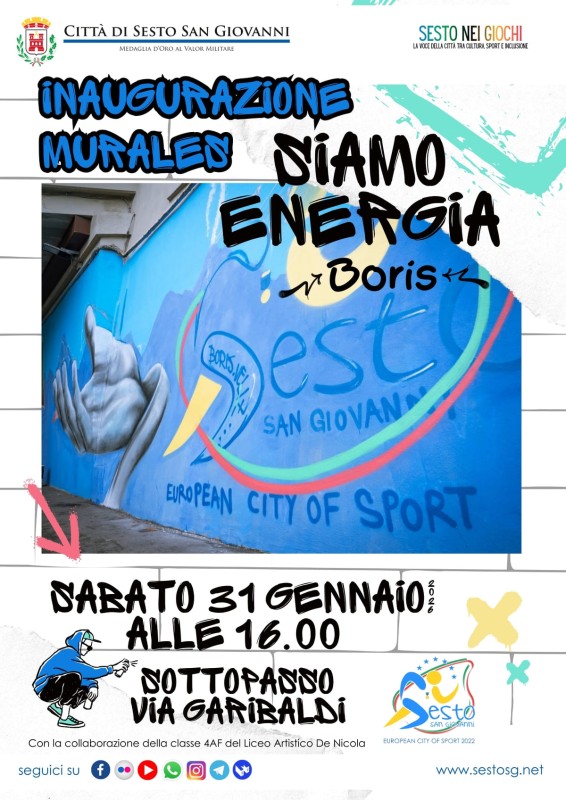 Un murales per accendere lo "Spirito Olimpico"!