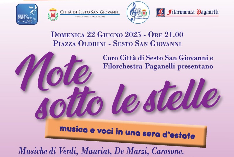 Note sotto le Stelle - Coro Città di Sesto San Giovanni e Filorchestra Paganelli