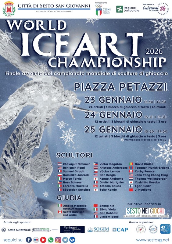 World Ice Art Championship - Campionato mondiale di sculture di ghiaccio 2026