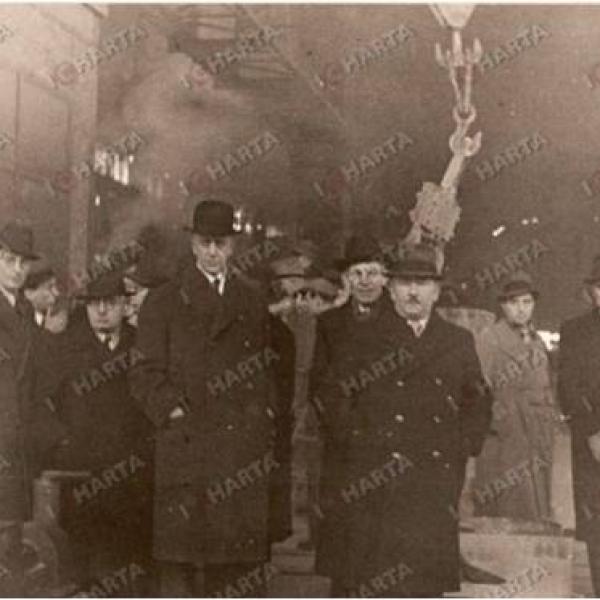 Il Ministro Jugoslavo Spaho E Ling. Sagramoso Alla Breda 21 Febbraio 1938