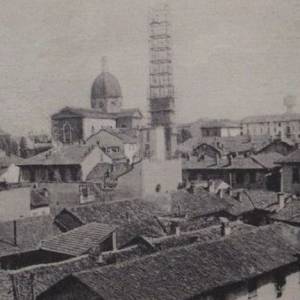 3446 - Chiesa di Santo Stefano. Durante la costruzione del campanile 1