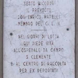 8302 - Mapelli Enrico. La lapide a Sesto